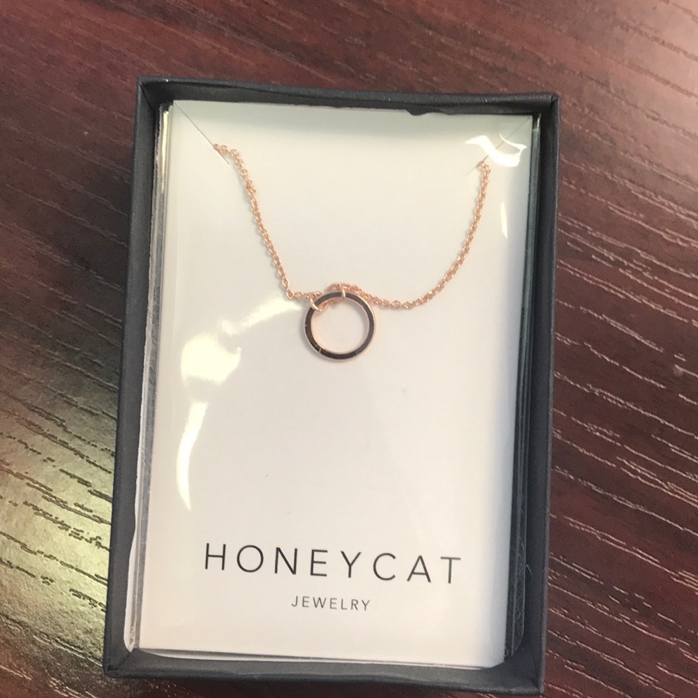Honey Cat Rose Gold Necklace